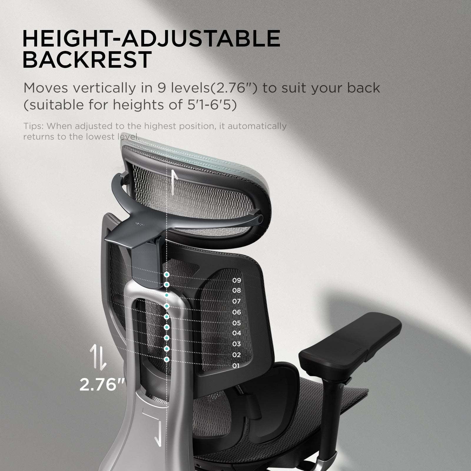 Silla de oficina ergonómica HBADA E3 Pro