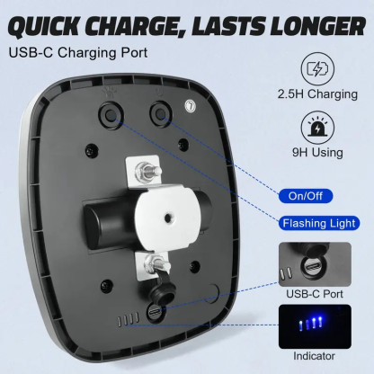 Luces magnéticas inalámbricas para remolque con luces de advertencia de emergencia.