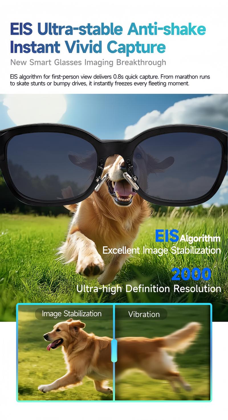 Smart AI Camera Glasses with 8MP Photochromic Lenses ,Button Touch Adjustment for Travel Outdoor Adventures Hands-Free Photography 160+Languages Real-Time Translation Bluetooth Wireless Wearable Video Recording UV Protection ,Valentine's Day gifts