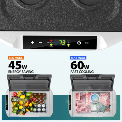 Refrigerador de 12 voltios, refrigerador para automóvil de 12 V, congelador portátil de 22 cuartos (21 L) (-20 °C a 20 °C)