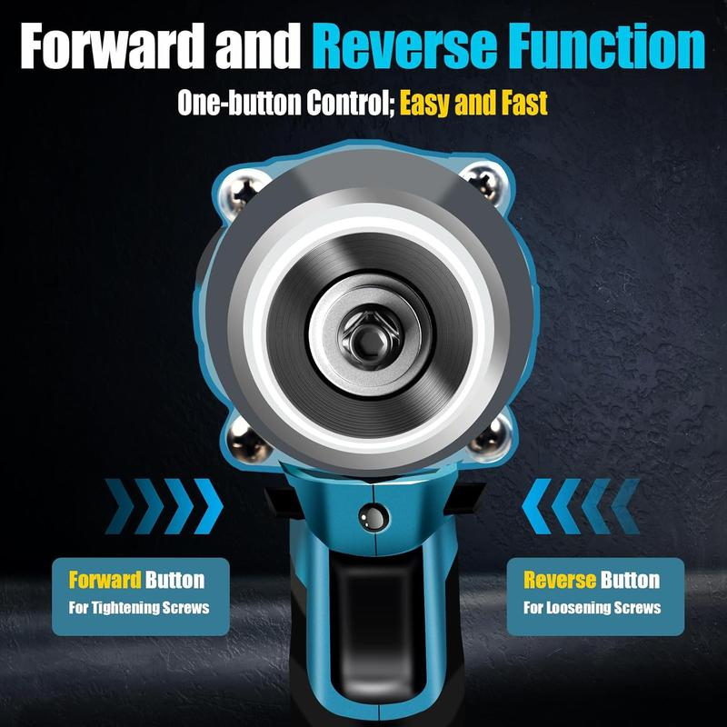 Llave de impacto inalámbrica de 1/2 pulgada, pistola de impacto de alto par 3 en 1.