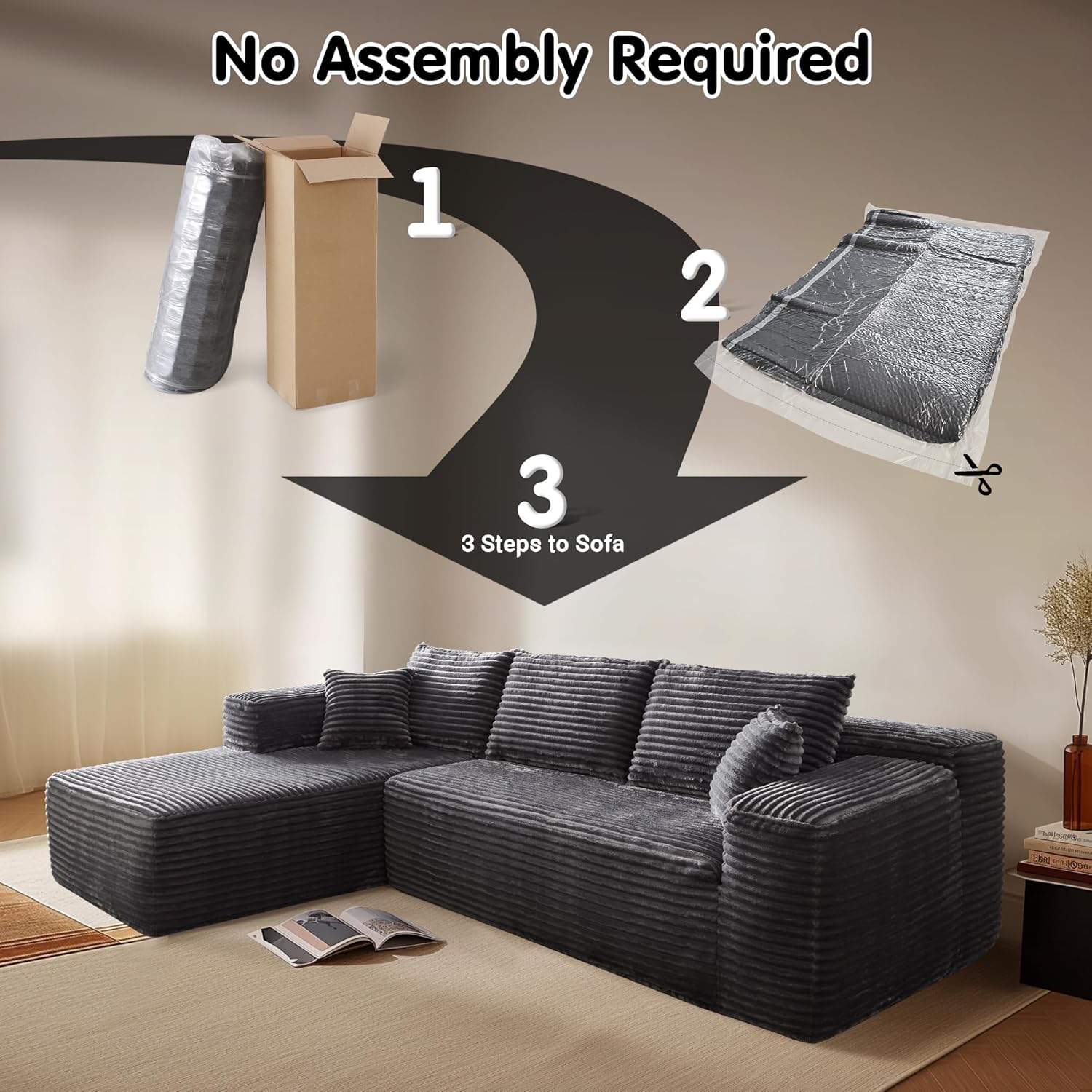 🔥Ovios Modular Cloud Sectional Sofa