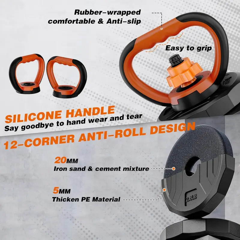 Juego de mancuernas ajustables