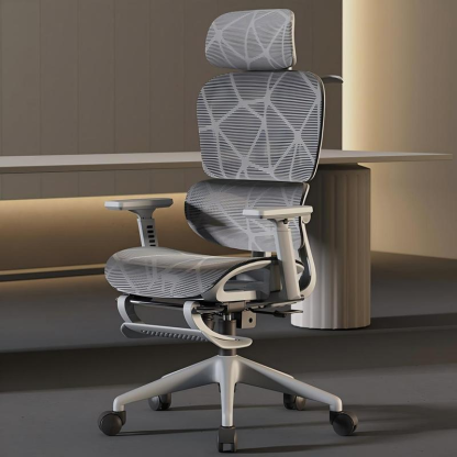 Silla De Oficina Ergonomica Ejecutivo reclinable Soporte Lumbar Ajustable Con Reposa Pies