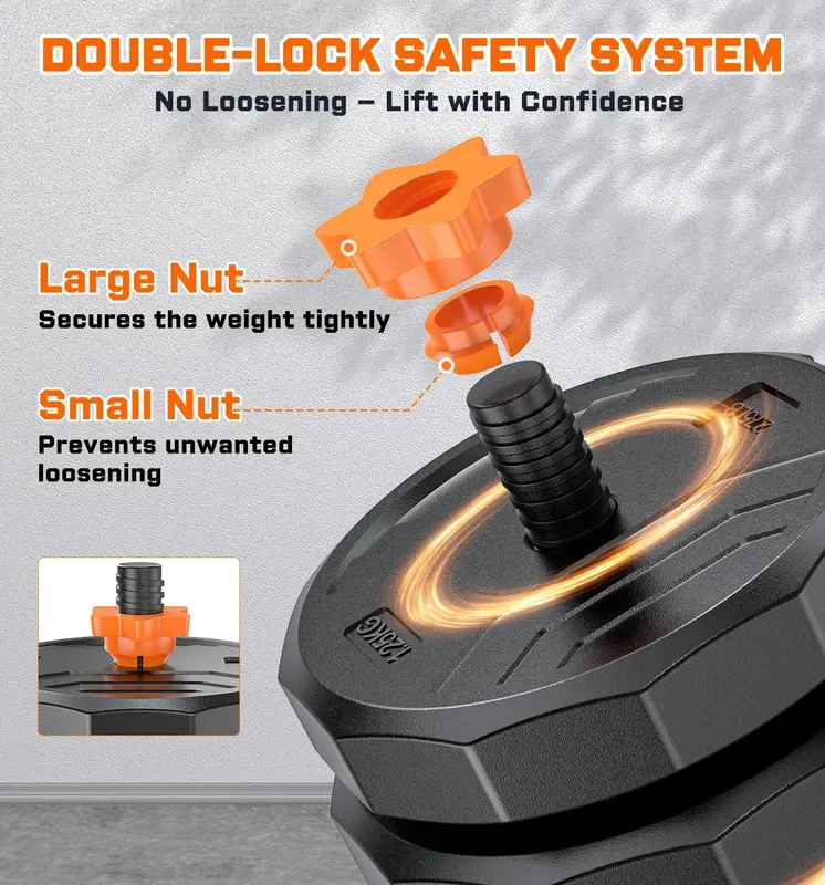 Juego de mancuernas ajustables