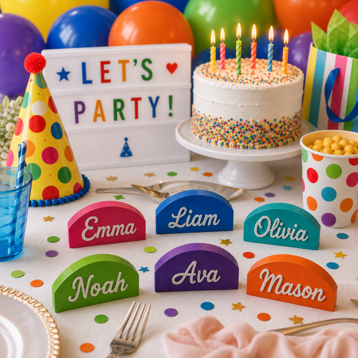 Personalized Wedding Place Cards with Guest Names