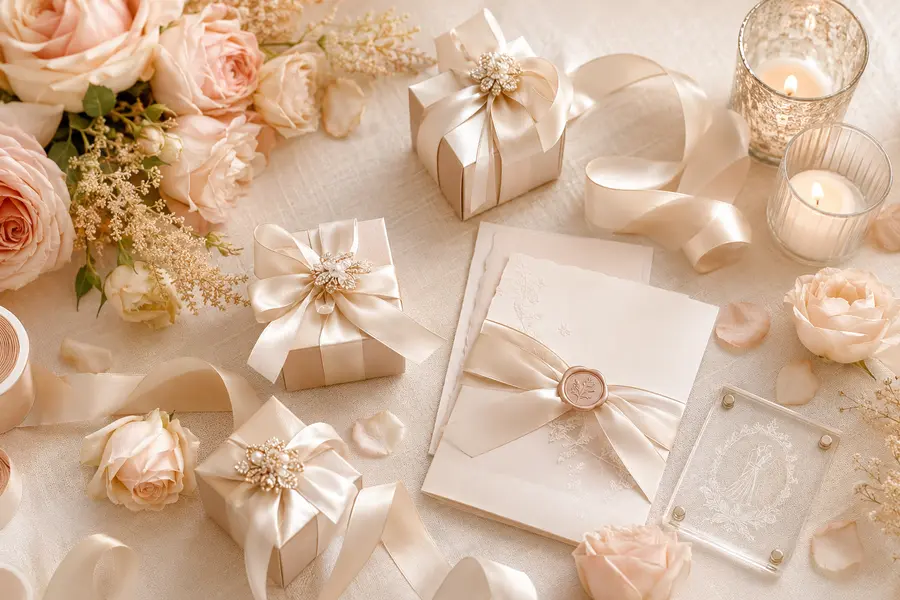 Romantic personalized wedding details