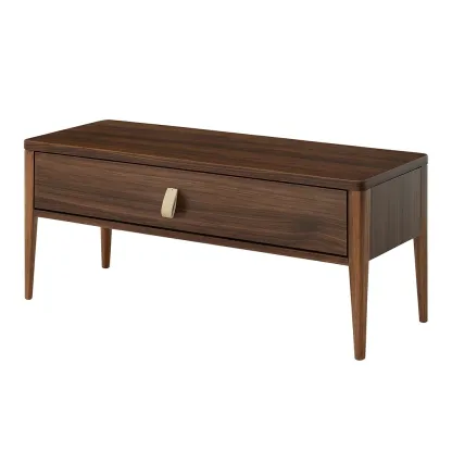 Panchina contenitore in Compensato di Noce con Cassetto-MOBIDONA