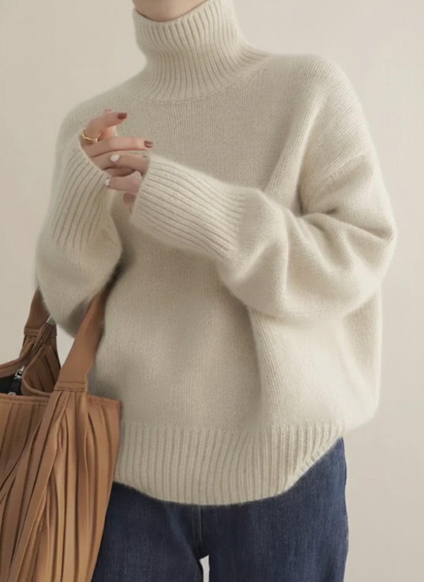 Soft Turtleneck Sweater-wowopig