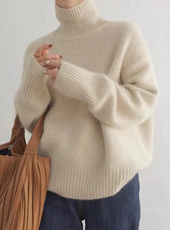 Soft Turtleneck Sweater-wowopig
