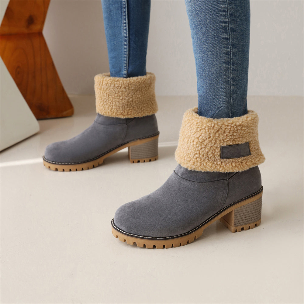 Debbs | Women's Soft Waterproof Wool Lining Boots-wowopig