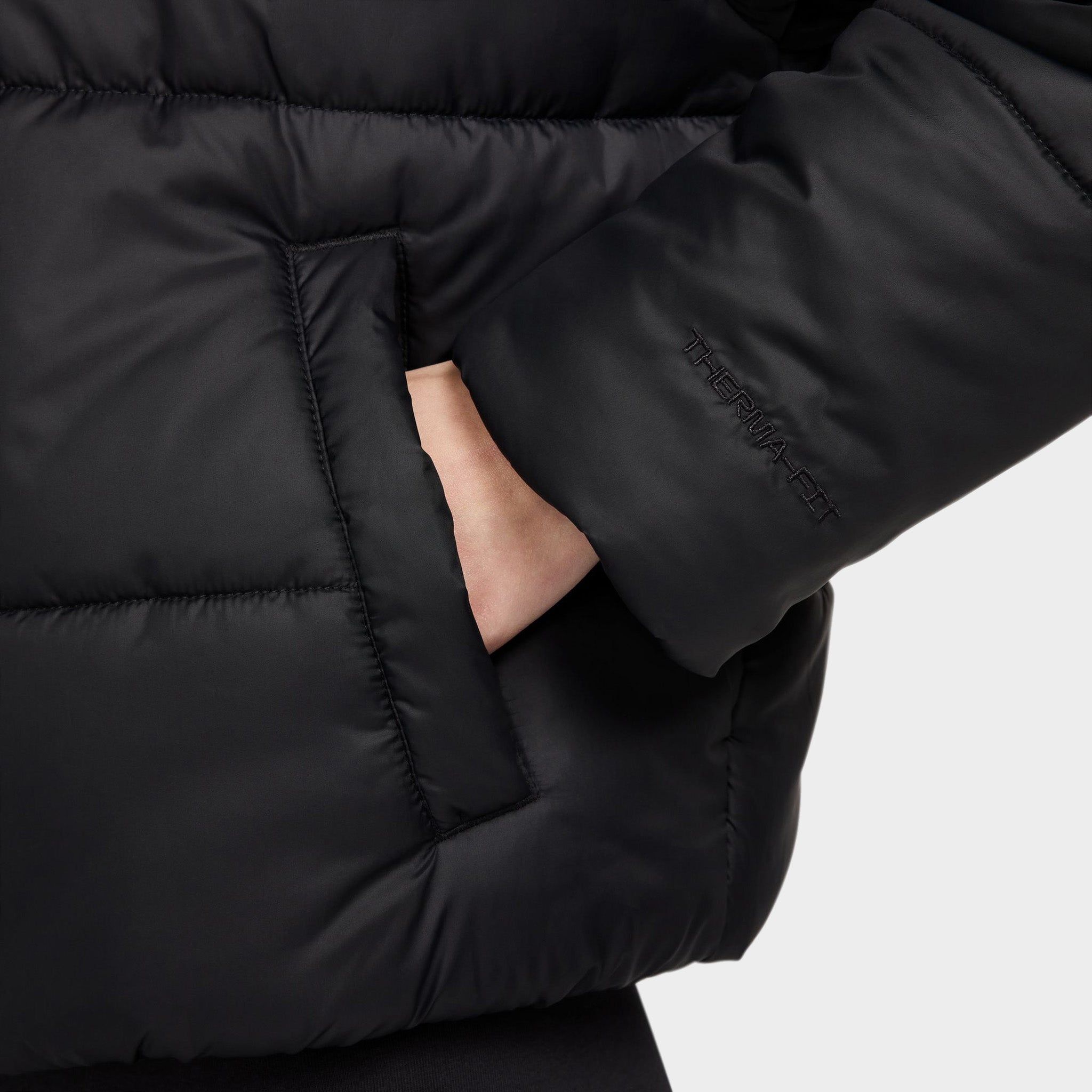 Nithtke Sportswear Women's Therma-FIT Classic Puffer Jacket Black / White
