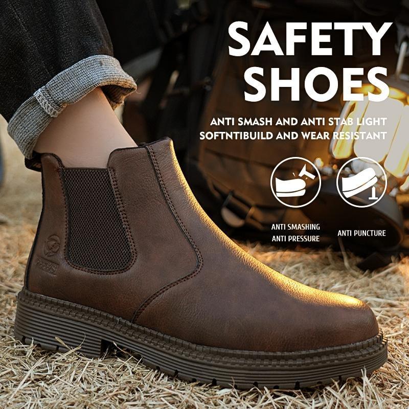 Zapatos de Seguridad Unisex con Punta de Acero Impermeables Antipinchazos Antideslizantes y Transpirables para Trabajo Exterior