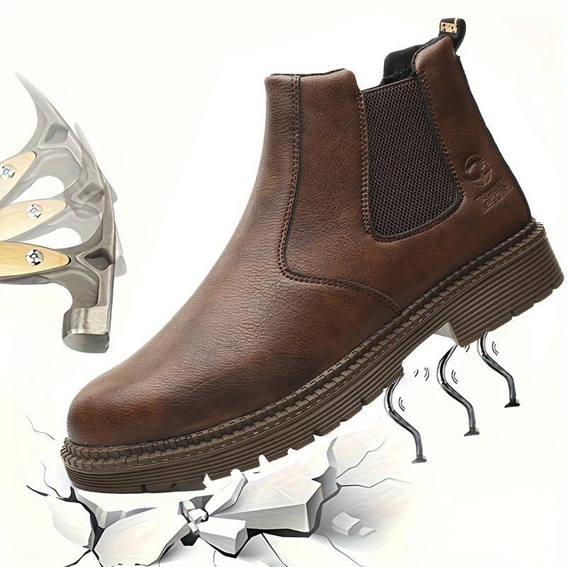 Zapatos de Seguridad Unisex con Punta de Acero Impermeables Antipinchazos Antideslizantes y Transpirables para Trabajo Exterior