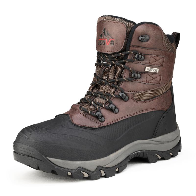 Zapatos y botas de invierno impermeables y con aislamiento térmico para hombre, con aislamiento 3M Thinsulate y suela de goma, ideales para trabajar en invierno y para actividades al aire libre.