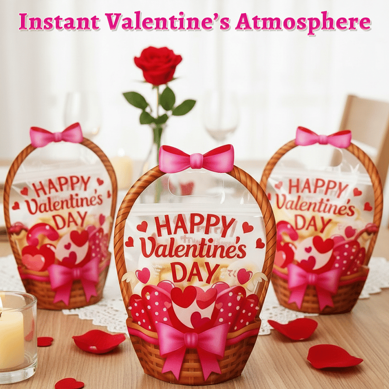 Valentine's Day Clear Gift Tote Bags