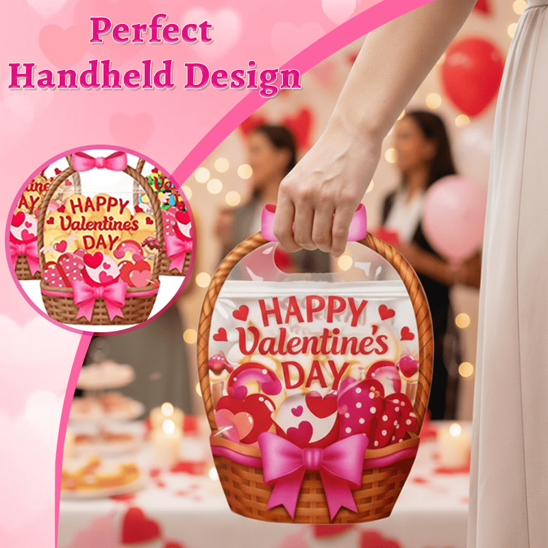 Valentine's Day Clear Gift Tote Bags