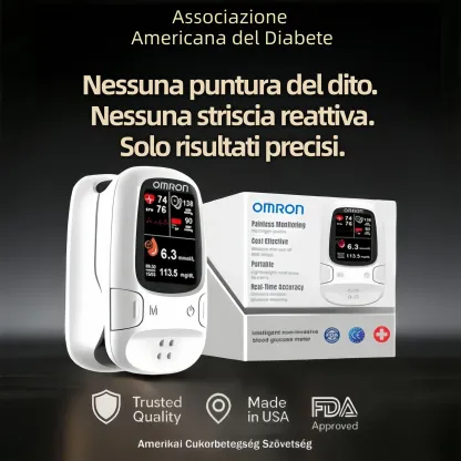 Omron™ presenta il nuovo misuratore di glicemia intelligente non invasivo 🔥Prodotto negli USA🔥