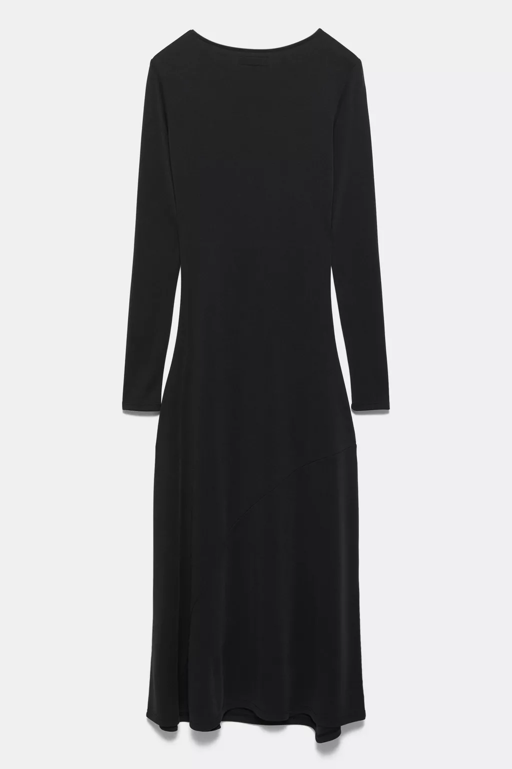 Vestito midi cupro fluido drappeggiato