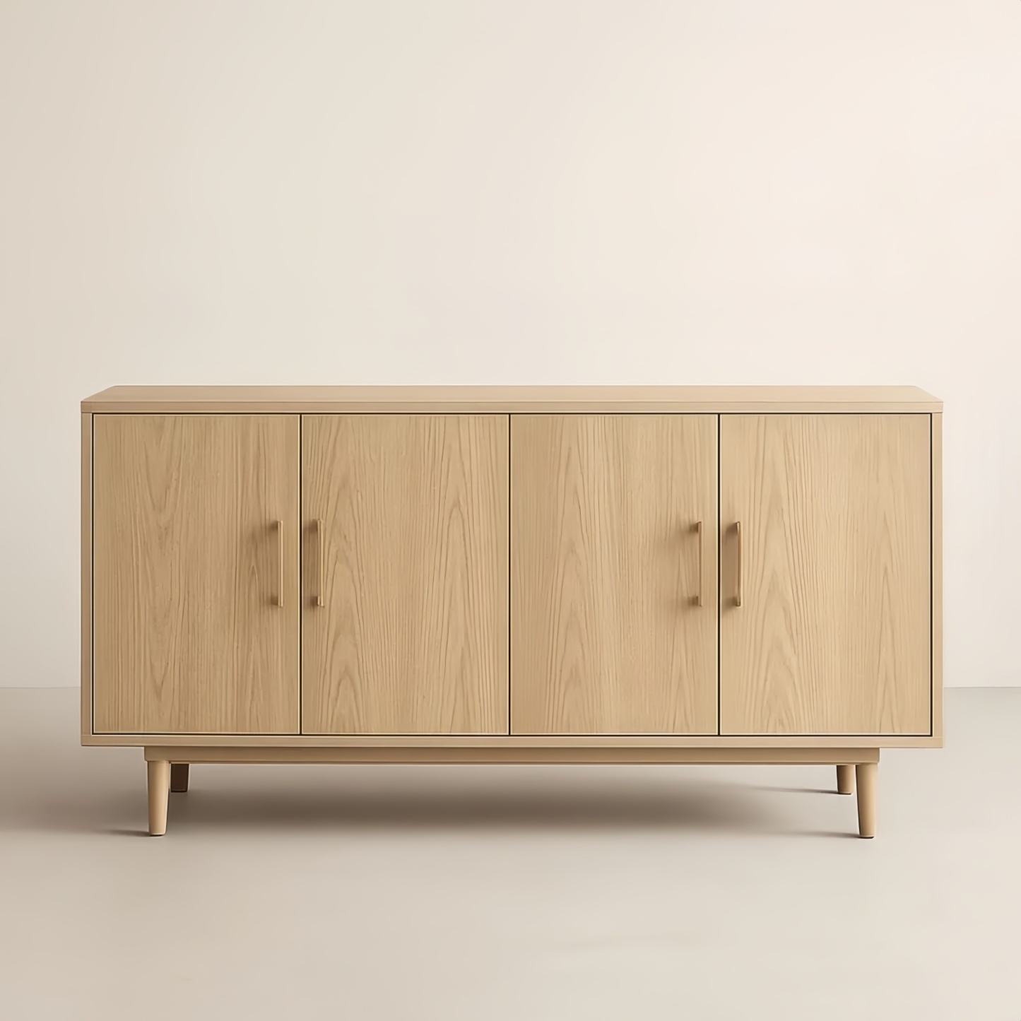 Credenza in Rovere Naturale con 4 Ante