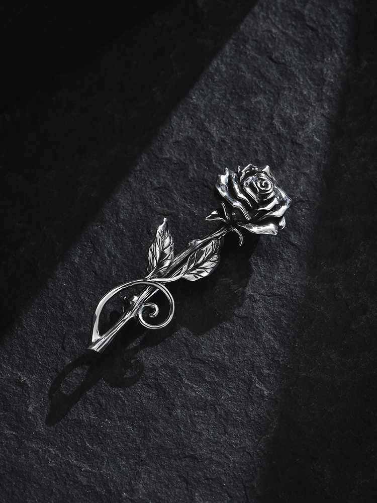 Thorned Rose Brooch