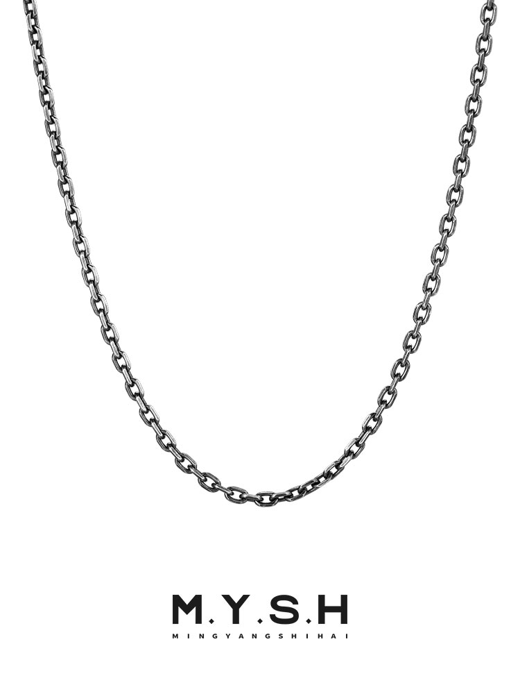 S925 Silver Vintage Curb Chain Necklace – MYSH
