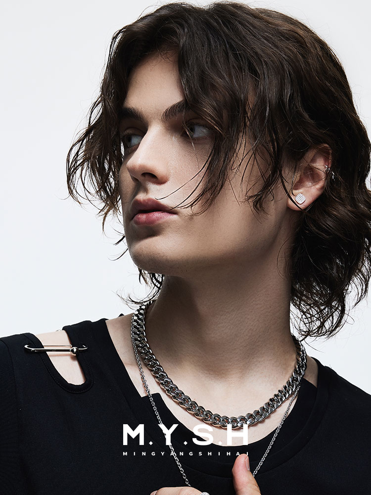 S925 Silver Two-Tone Reversible Square Stud Earrings