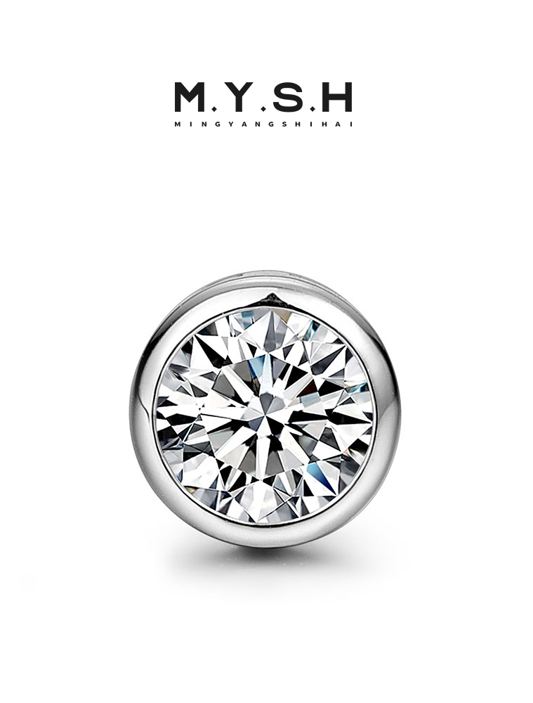 S925 Silver Black Gemstone Stud Earrings