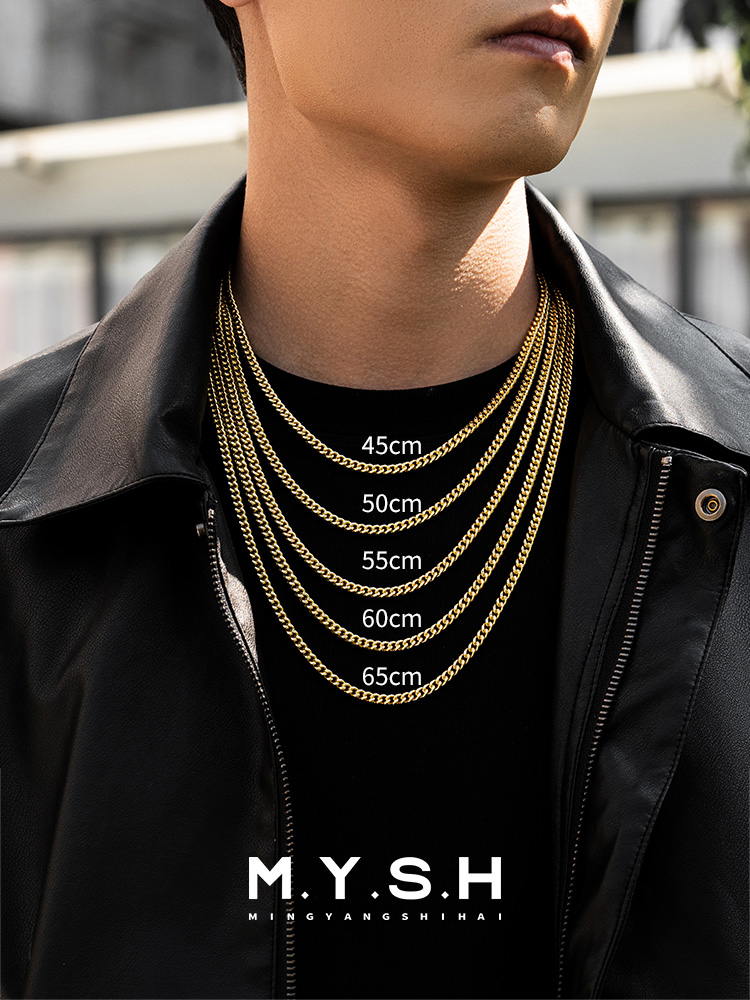 4.2MM Gold Plated Cuban Link Chain