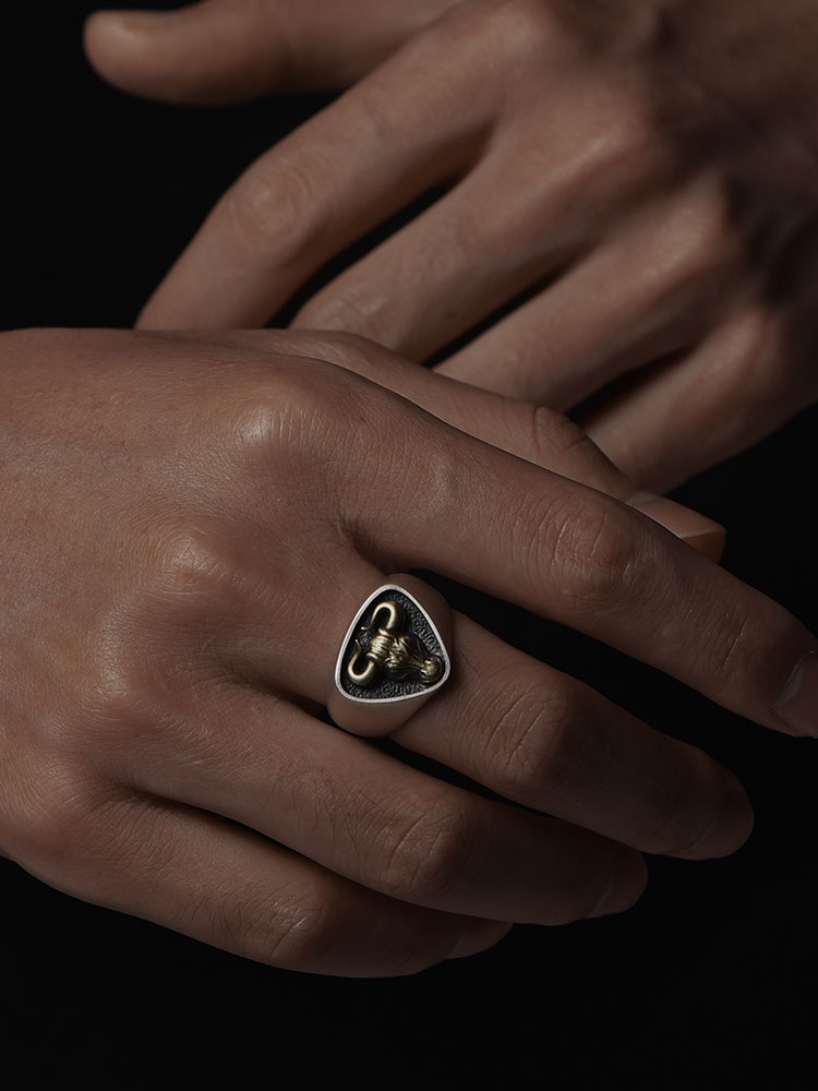 Custom S925 Silver 3D Bull Head Ring