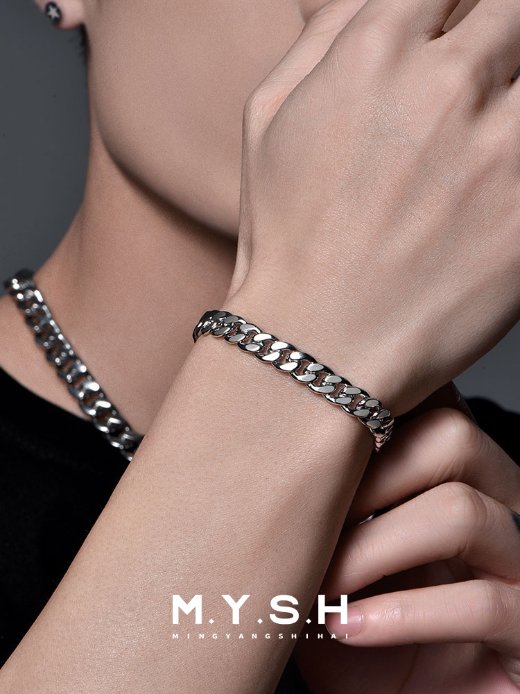 S925 Silver Cuban Link Bracelet