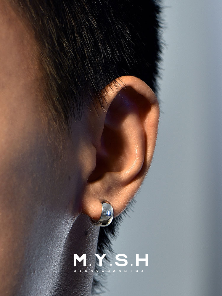 S925 Silver Clip-On Hoop Earrings