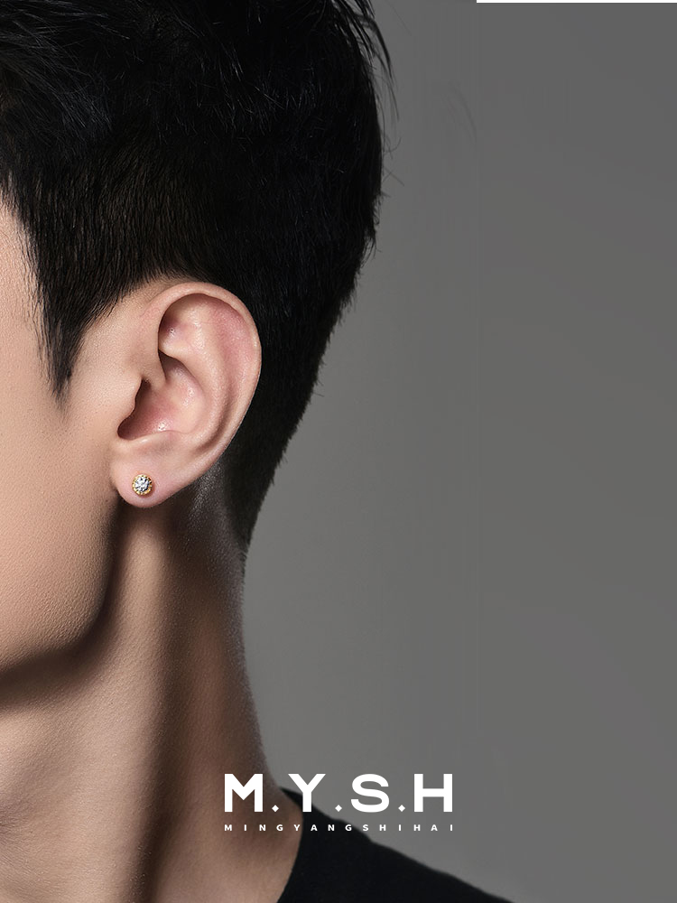 Starburst Diamond 18K Gold Stud Earrings