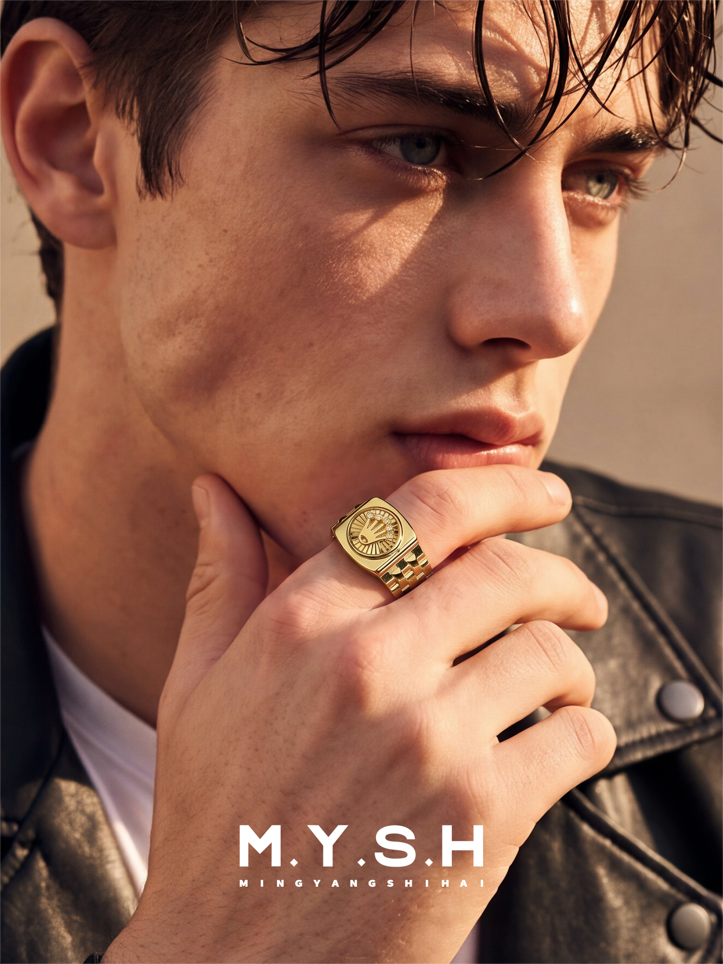 Luxury Crown Signet Ring for Men