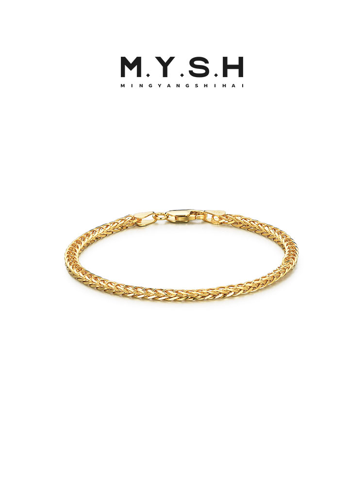 S925 Silver Octagonal Dragon Bone Bracelet