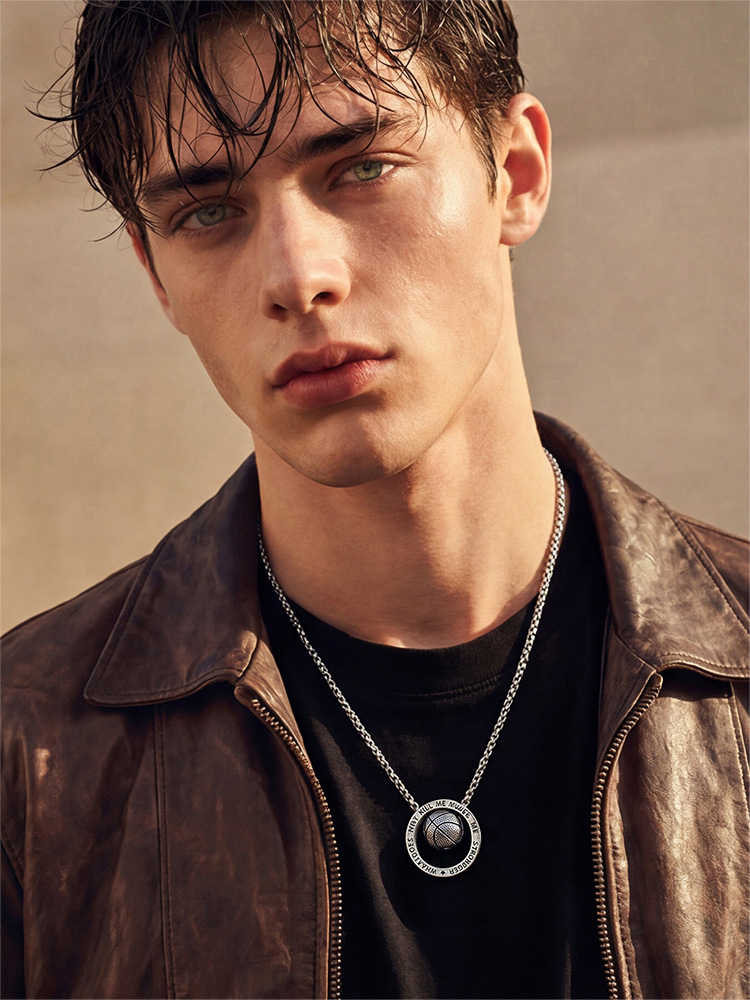 Basketball "Stronger Through Adversity" Pendant Necklace
