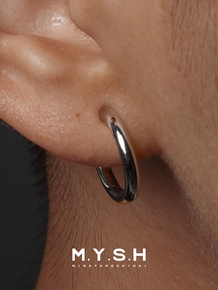 S925 Silver Minimalist Hoop Earring