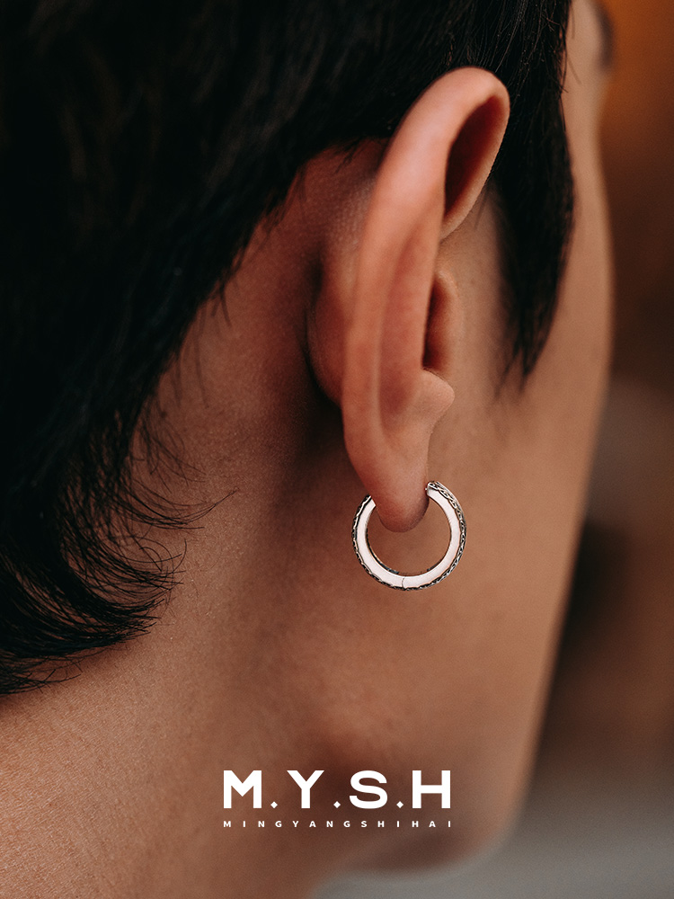 S925 Silver Eye of Horus Hoop Earrings