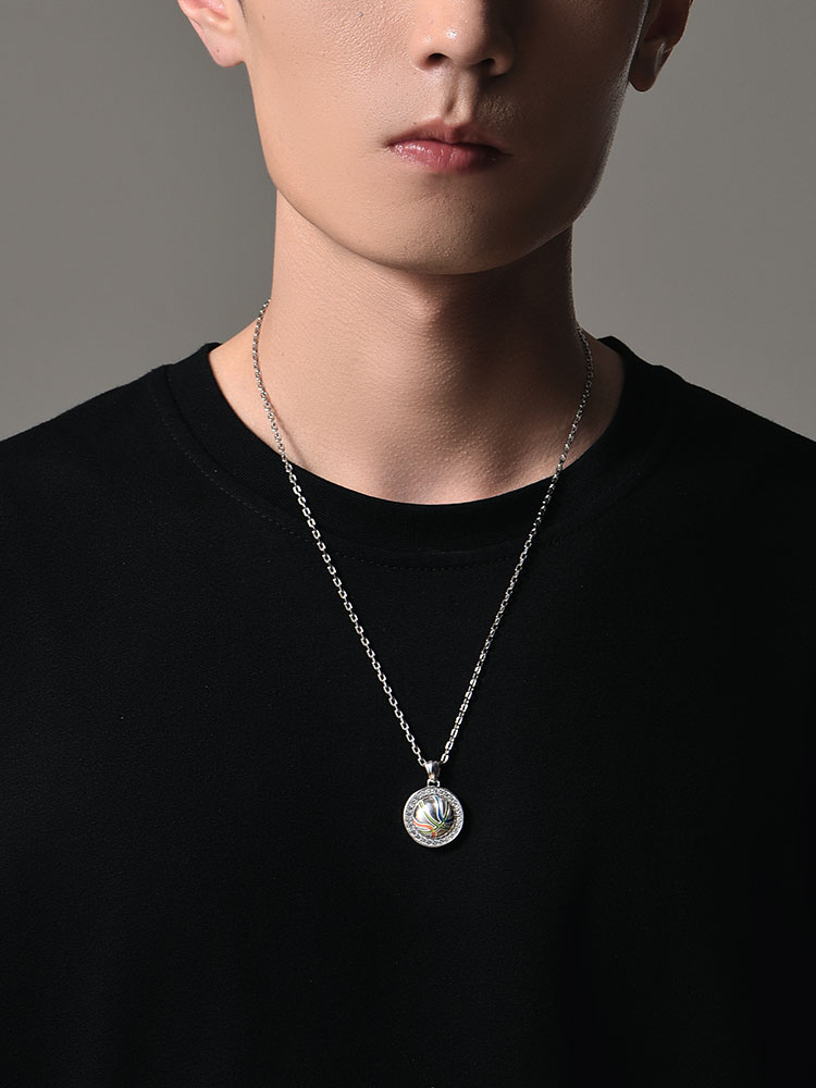 S925 Silver Glow-in-the-Dark Kobe 24 Basketball Spinning Diamond Pendant Necklace