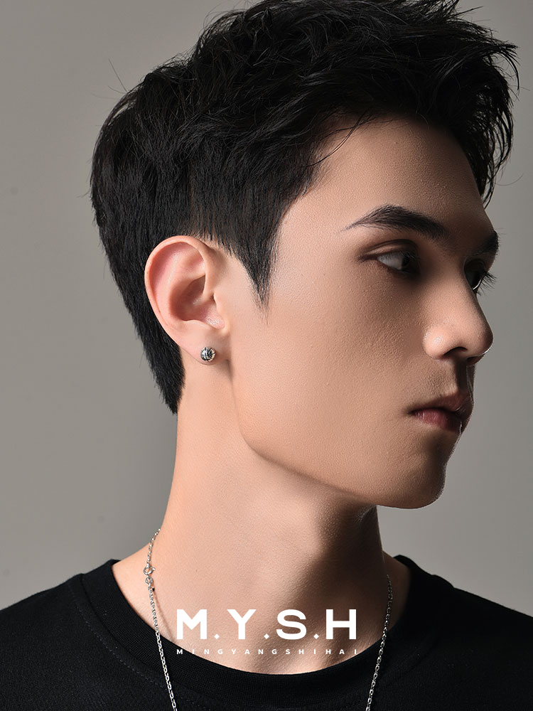 S925 Silver Basketball Stud Earrings