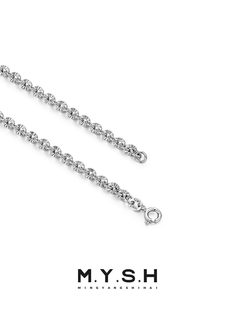 S925 Silver Pave Star Chain Necklace