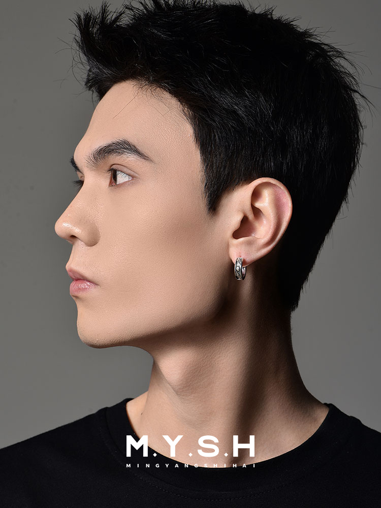 S925 Silver Basketball Hoop Earrings