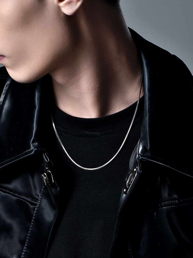 Sterling Silver Thin Snake Chain Necklace