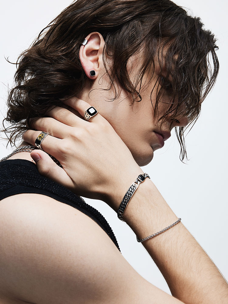 S925 Silver Black Zirconia Cuban Bracelet