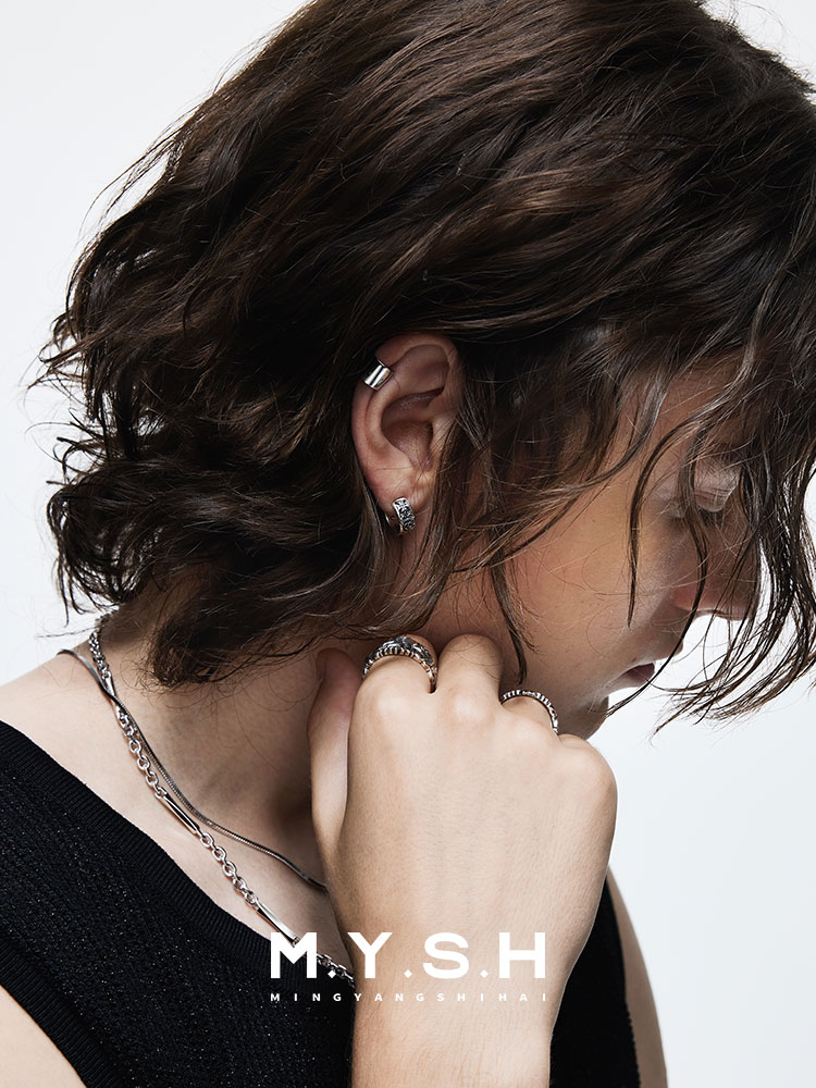 S925 Silver Cross & Fleur-de-Lis Clip-On Earrings