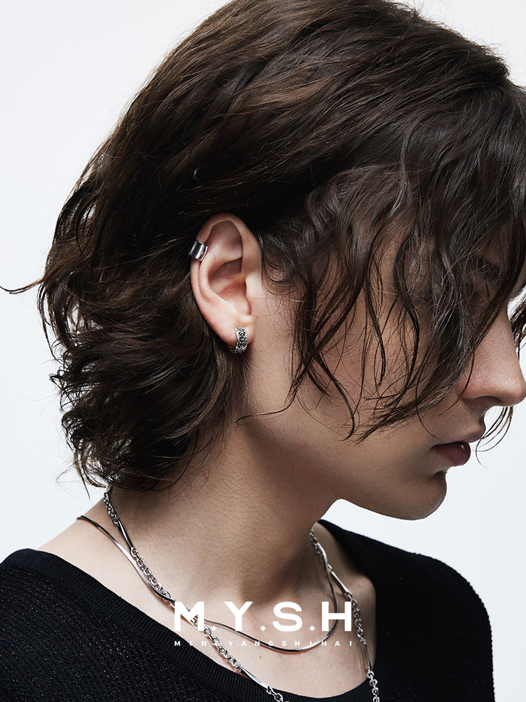 S925 Silver Cross & Fleur-de-Lis Clip-On Earrings