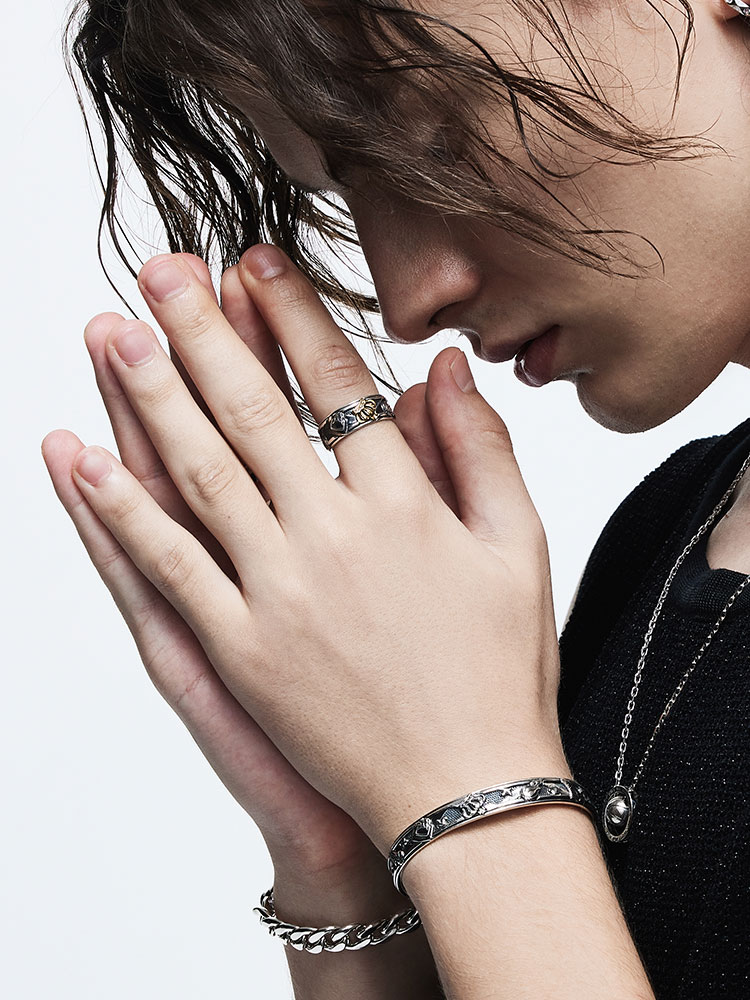 S925 Silver Crown Basketball Adjustable Cuff Ring