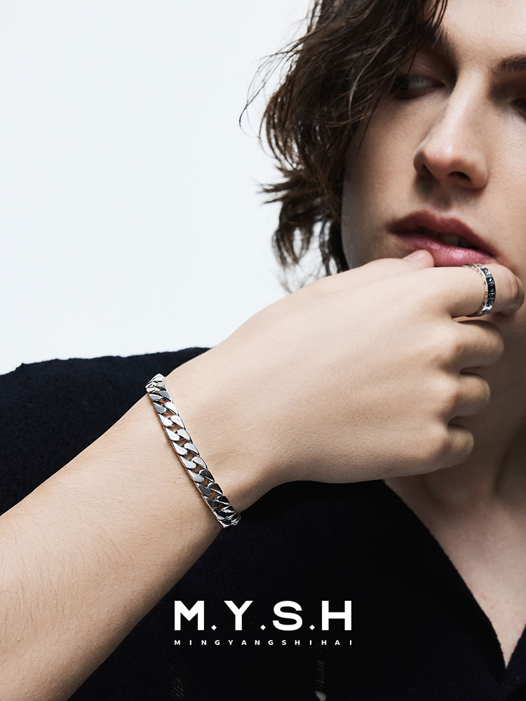 S925 Silver Cuban Link Bracelet