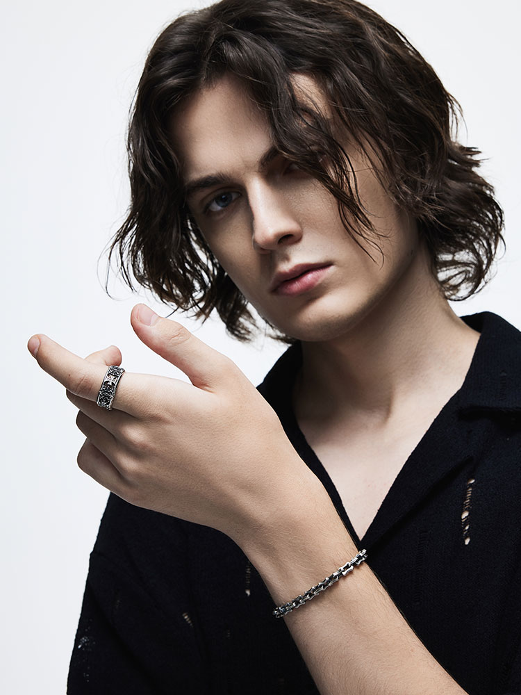 Gothic Cross Silver Ring