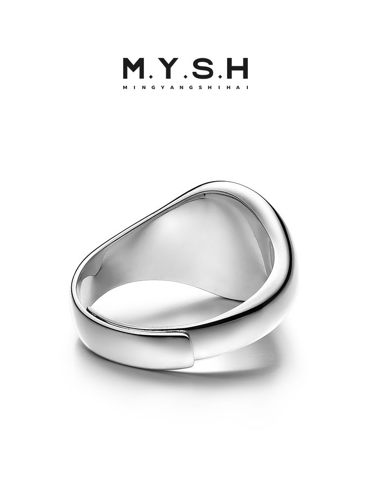 S925 Silver Praying Hands Signet Ring for Men